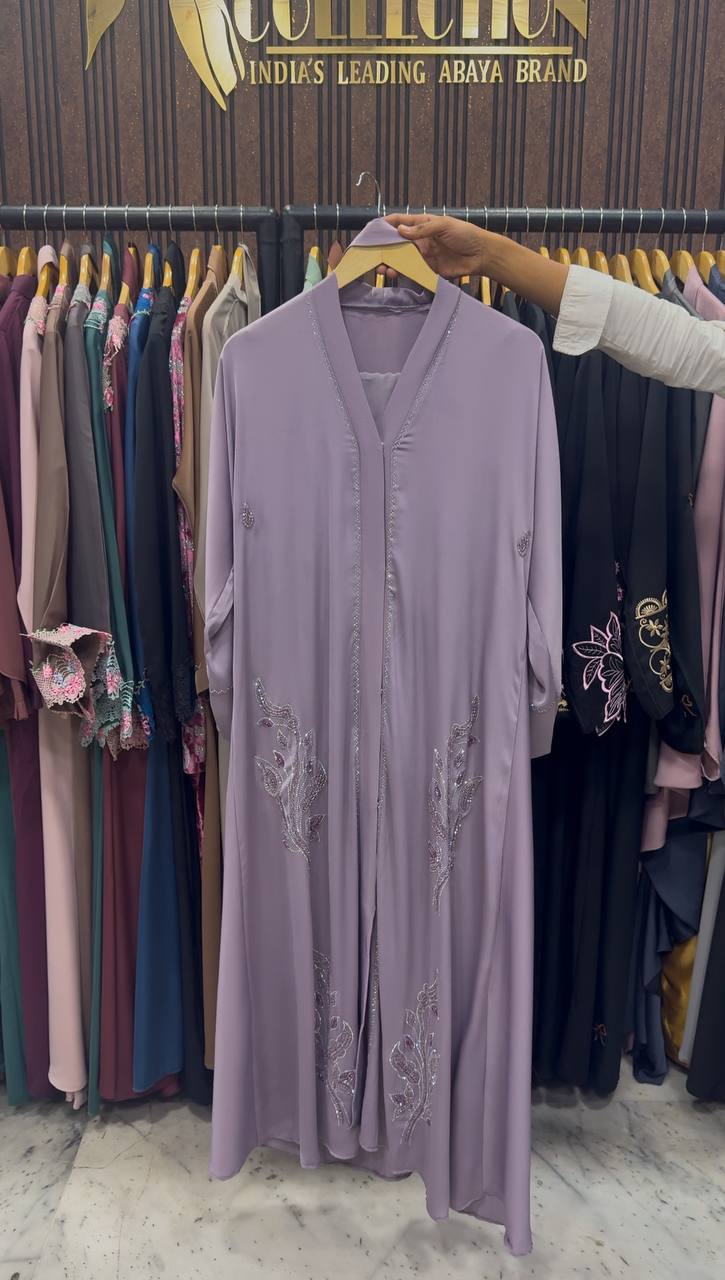 IFRAH FRONT OPEN ABAYA | LIL LAVENDER