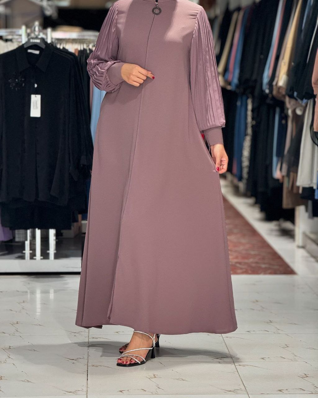 IRAM ZIPPER ABAYA | PINK