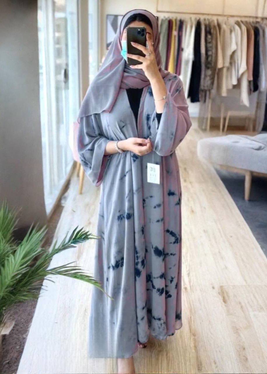 TAI DYE ABAYA | GRAY