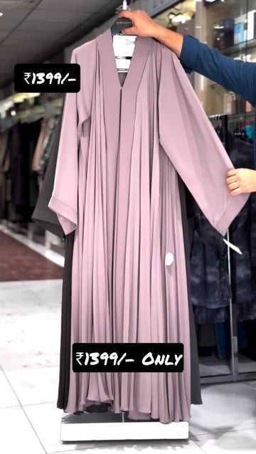 LIYANA FULLY CLOSED ABAYA | PINK