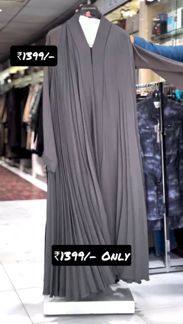 LIYANA FULLY CLOSED ABAYA | GRAY