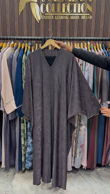 AL-YASHA KAFTAN ABAYA | DARK PURPLE