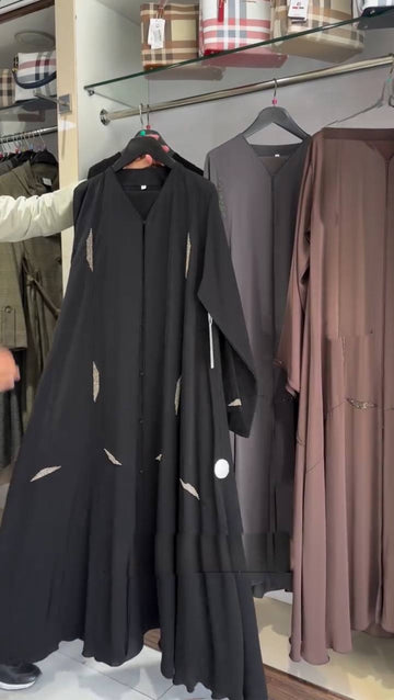 HUMAH HANDWORK ABAYA | BLACK