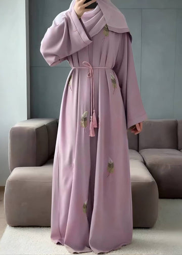 MANTASHA FRONT OPEN ABAYA | P-NUDE