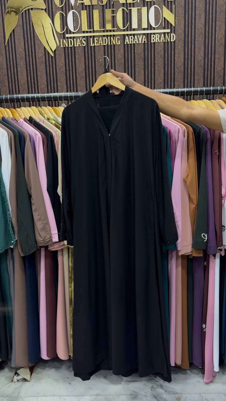 RAFIYA PREMIUM KOREAN ABAYA | BLACK