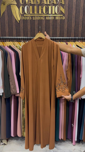 RIMSHA MODEST WEAR ABAYA | COPPER