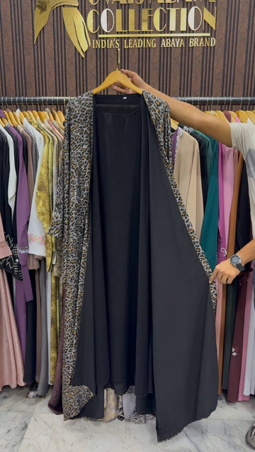 AZRAH KOREAN PRINT ABAYA | SHADE-03