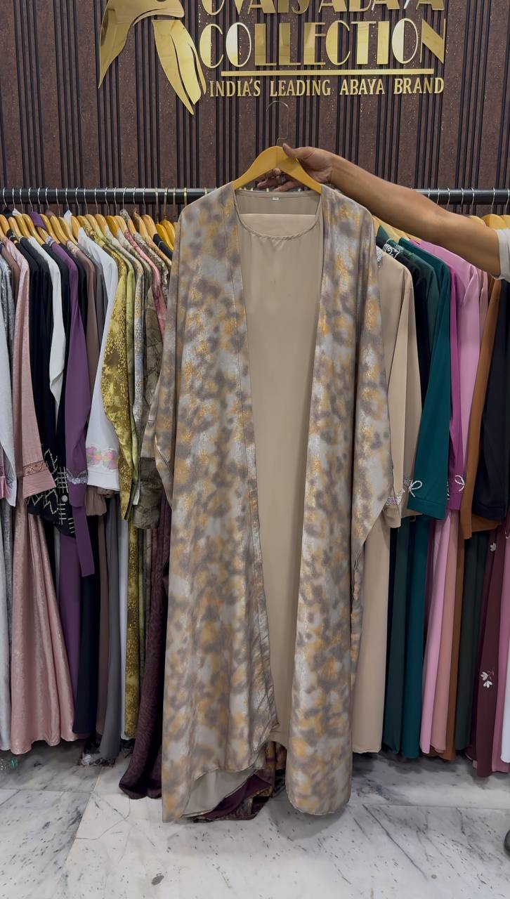 AZRAH KOREAN PRINT ABAYA | SHADE-01