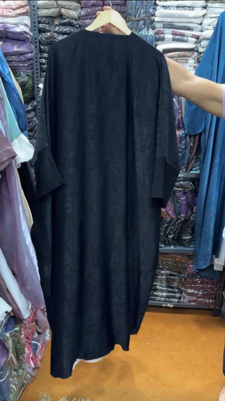 IMPORTED SIMMER DS KAFTAN ABAYA | BLACK