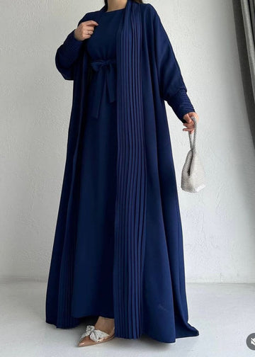AMEERAH DOUBLE SHRUG ABAYA | TEAL