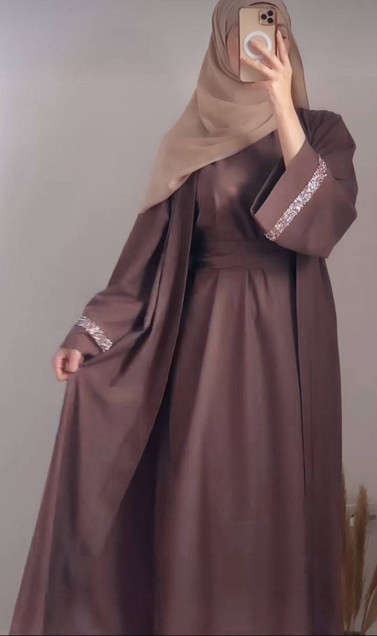 ADAH DOUBLE SHRUG ABAYA |  NEW-COPPER