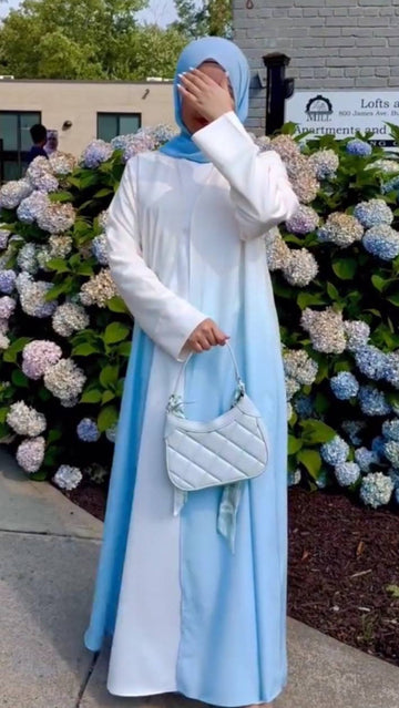 HASEENA DOUBLE SHRUG | SKY BLUE