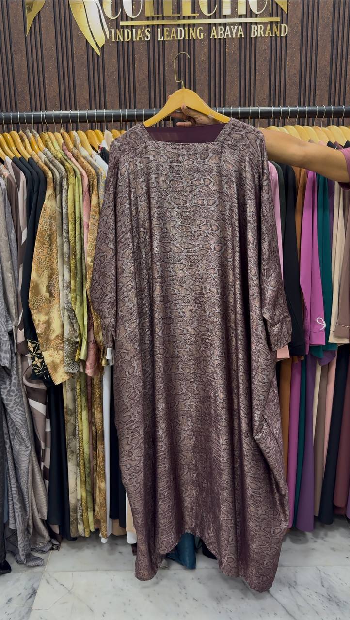 AZRAH KOREAN PRINT ABAYA | SHADE-15