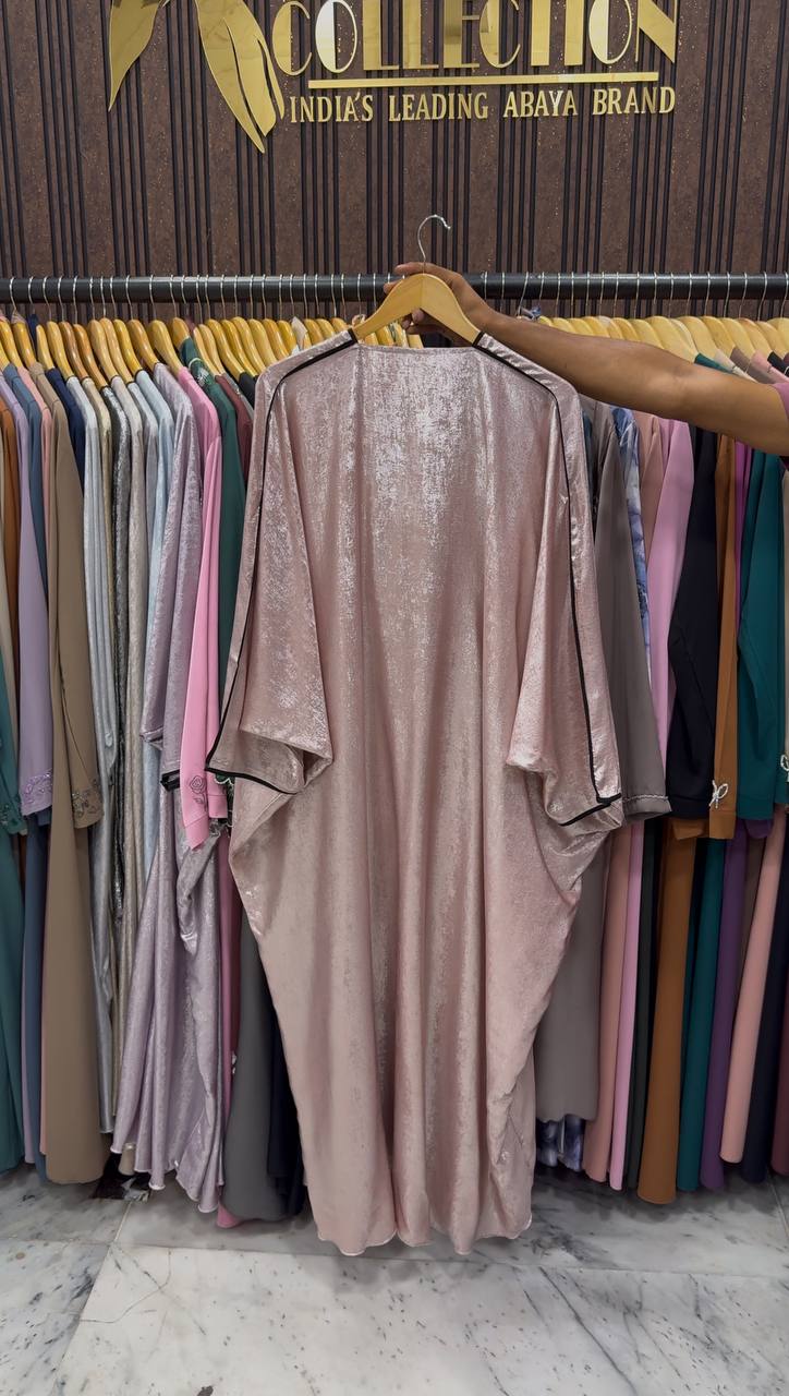 AMREEN SIMMER KAFTAN ABAYA | PEACH