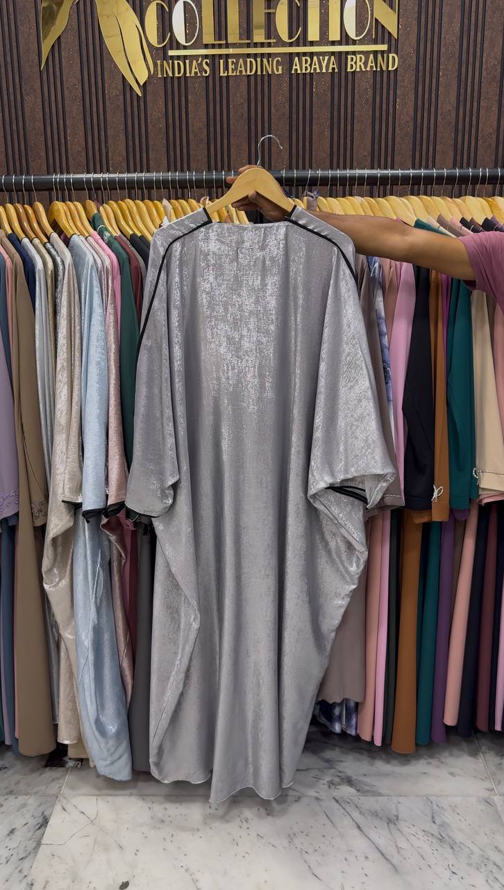AMREEN SIMMER KAFTAN ABAYA | GRAY