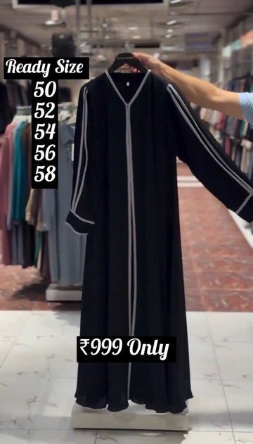 HADIYA FRONT OPEN KIMONO ABAYA