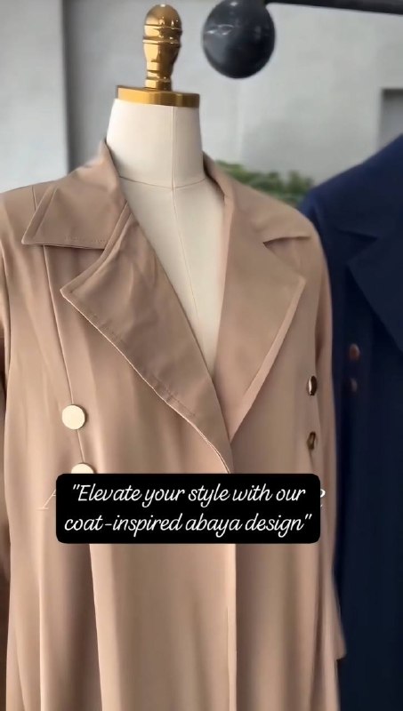 IZMAH COAT STYLE ABAYA | BEIGE