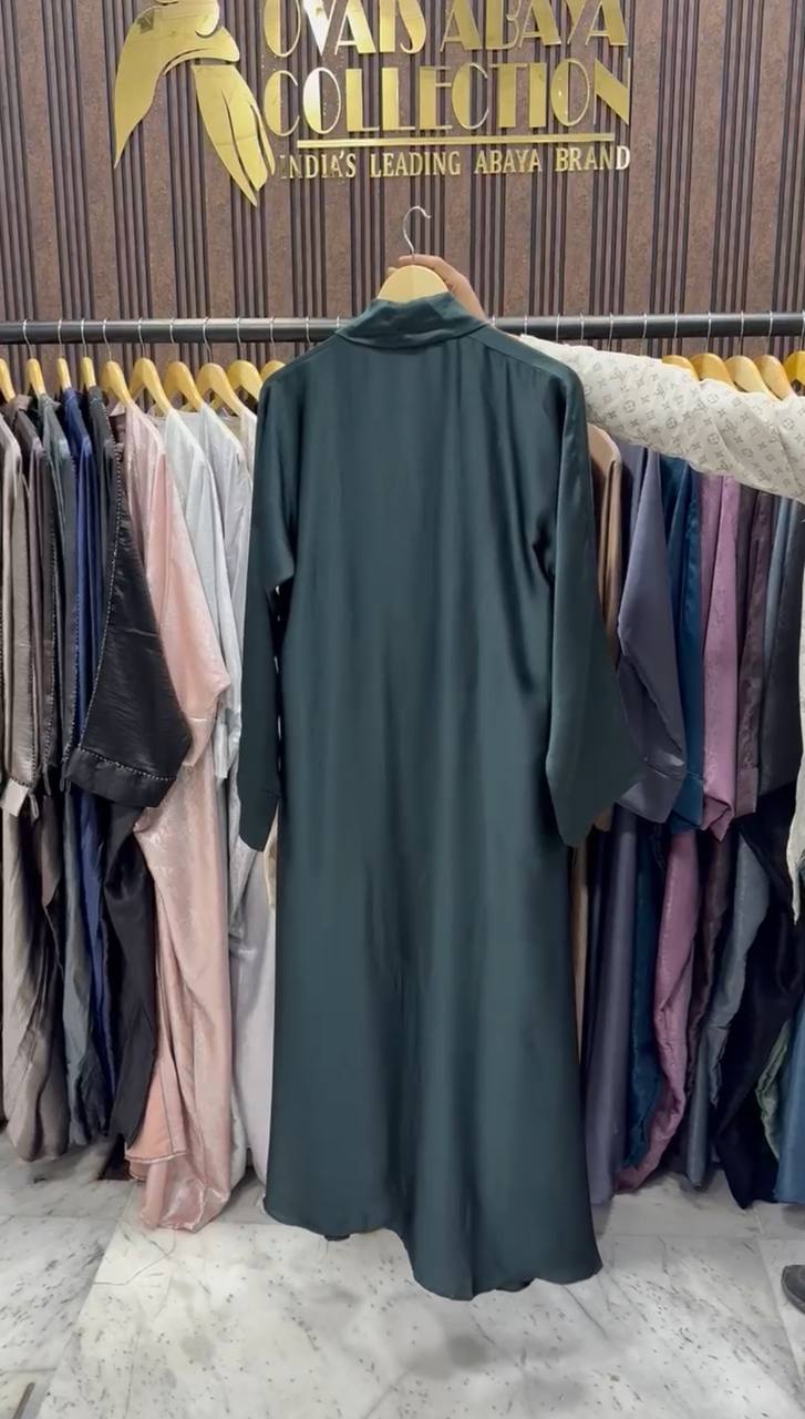 HAYATE DXB KIMONO ABAYA | BOTTLE GREEN
