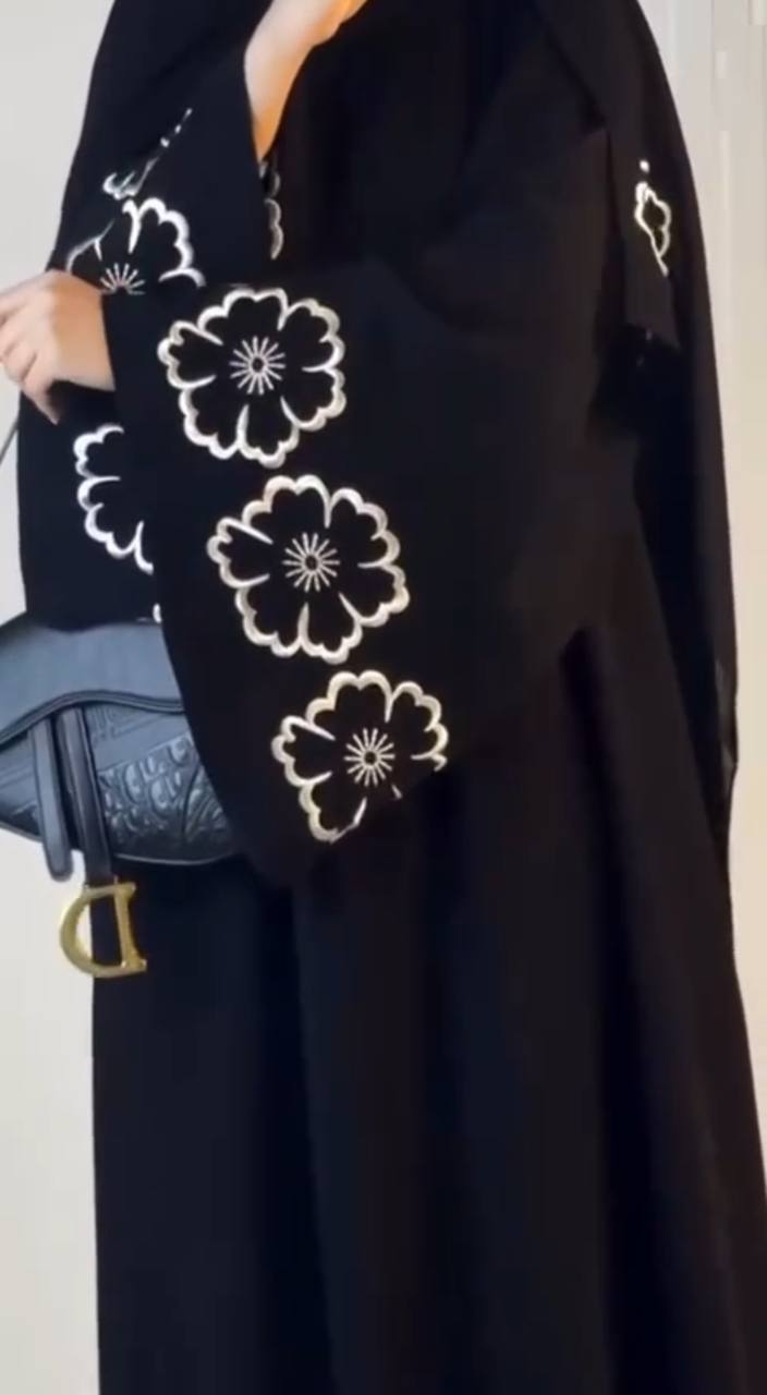 FARHA A-LINE BELL SLEEVE ABAYA