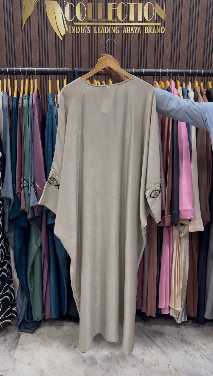 GULAFSHA HANDWORK ABAYA | NUDE