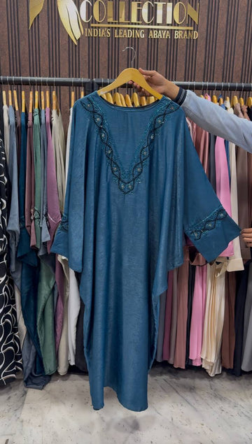 GULAFSHA HANDWORK ABAYA | BLUE