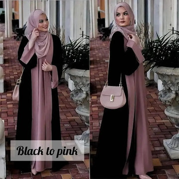 SHRUGS ABAYA - PINK