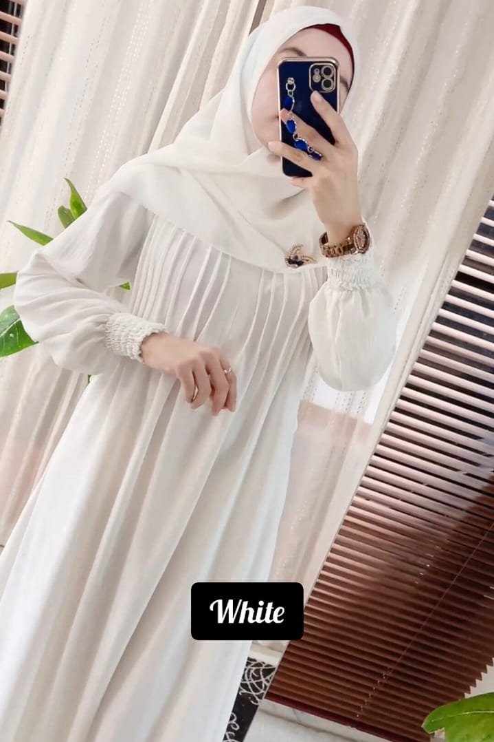 ZOYA PINTEX ABAYA | WHITE