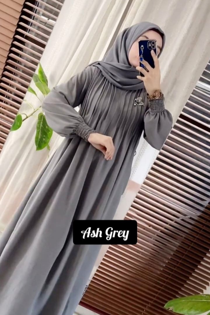 ZOYA PINTEX ABAYA | ASH GREY