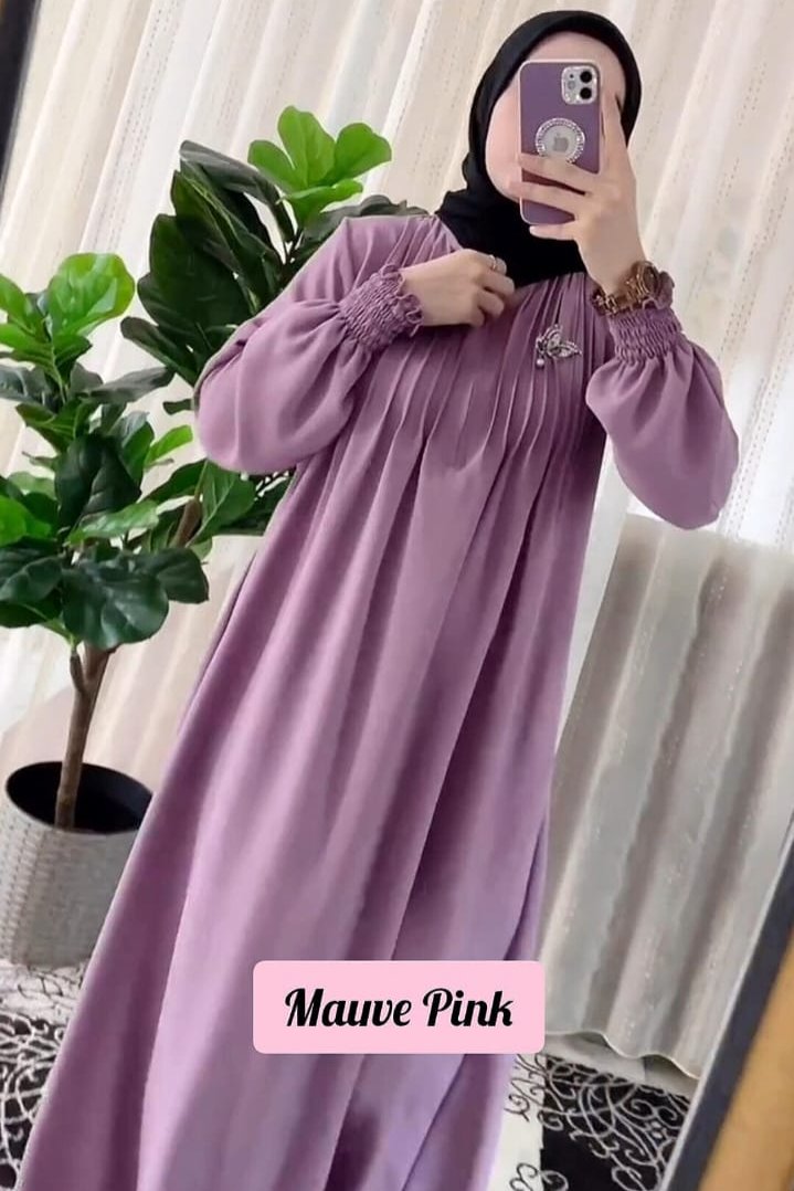 ZOYA PINTEX ABAYA | MAUVE PINK