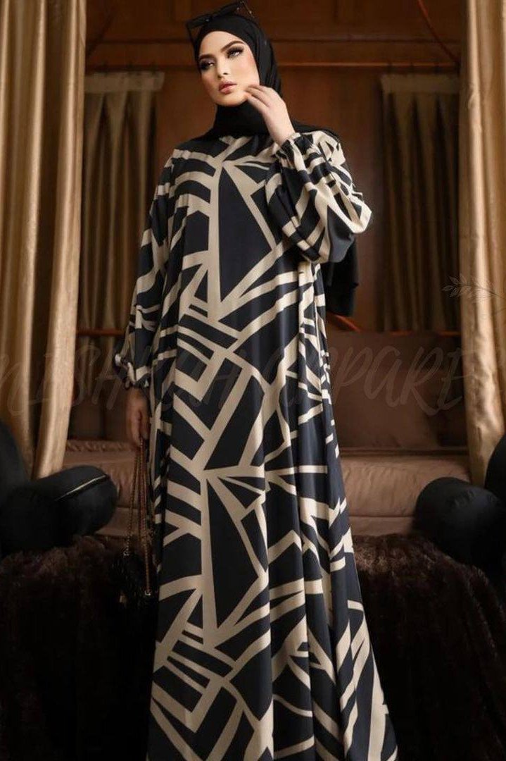 ALIZA PRINTED ABAYA | SHADE 7