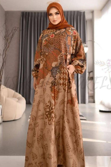 ALIZA PRINTED ABAYA | SHADE 11