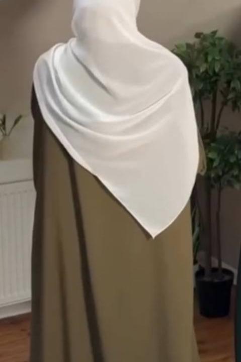 ANAM DOUBLE SHRUG ABAYA | SAGE GREEN