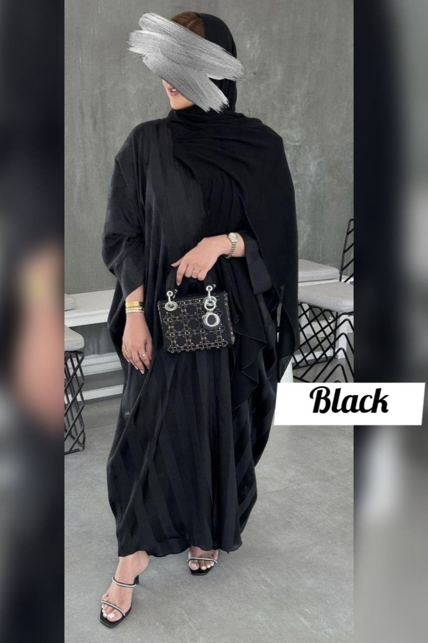 ANABIA KAFTAN ABAYA | BLACK