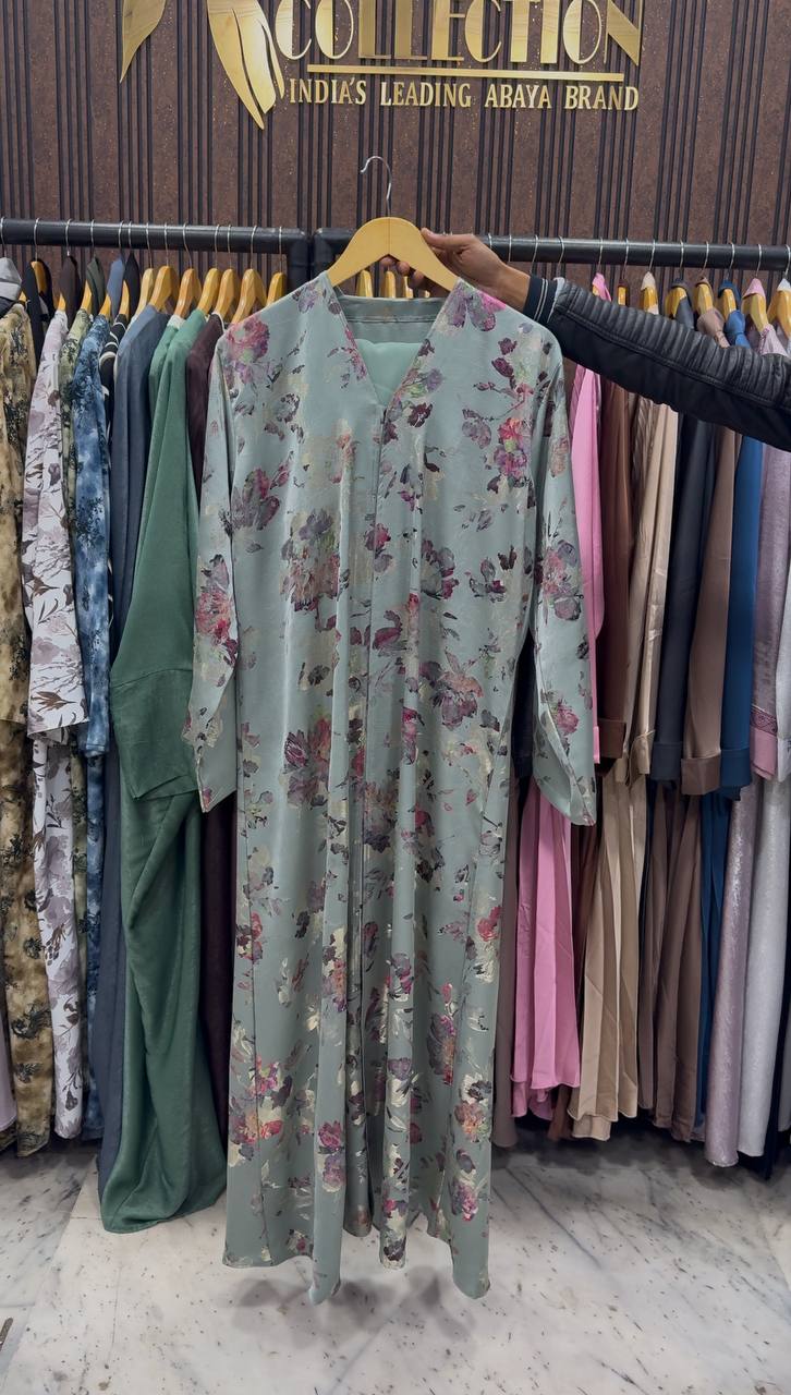 RUBIE A-LINE ABAYA | SEA GREEN